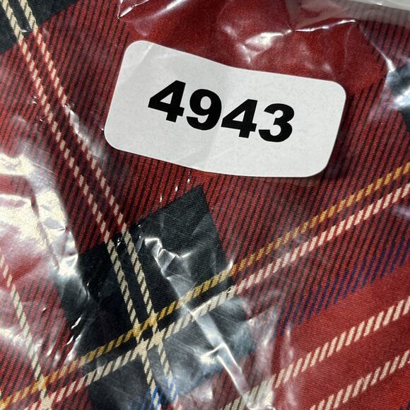 Talbots Silk Plaid Sleeveless Blouse Tank Top Womens 8 Red Tartan Cowl Ruched - Picture 10 of 10